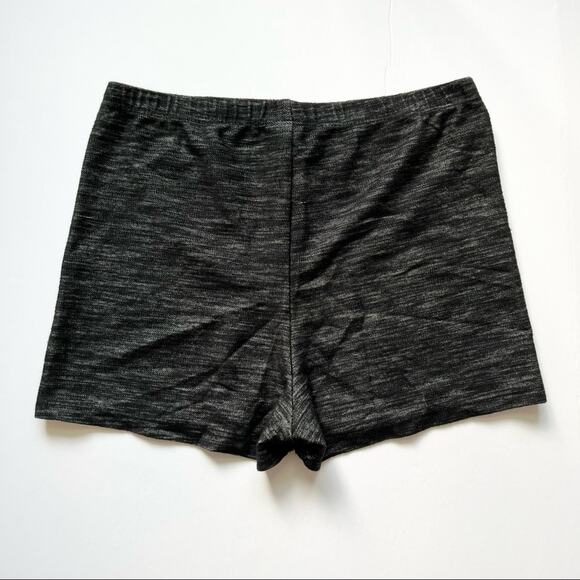 Urban Outfitters High Rise Shorts Gray Size M Marled Knit Cotton Spandex - Picture 4 of 9